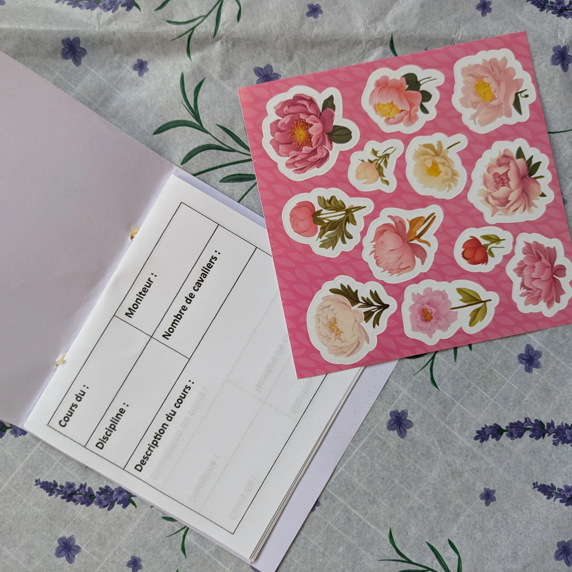 Carnet de suivi des cours – Image 2