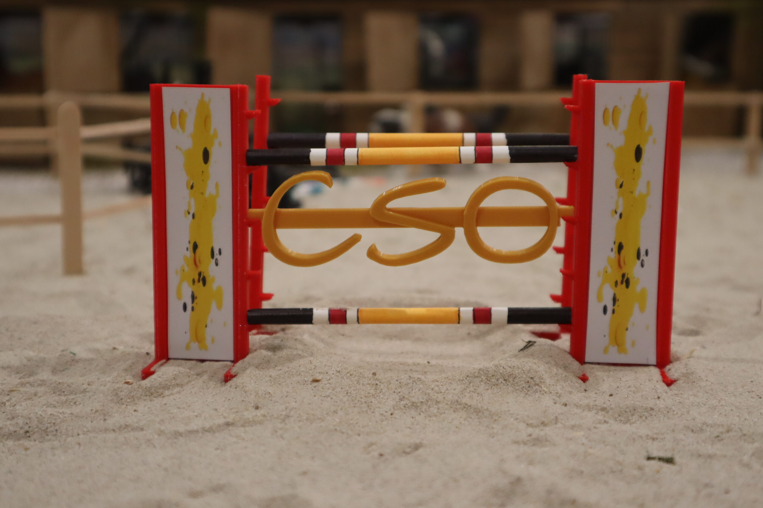 Oxer "CSO" jaune et rouge – Image 2