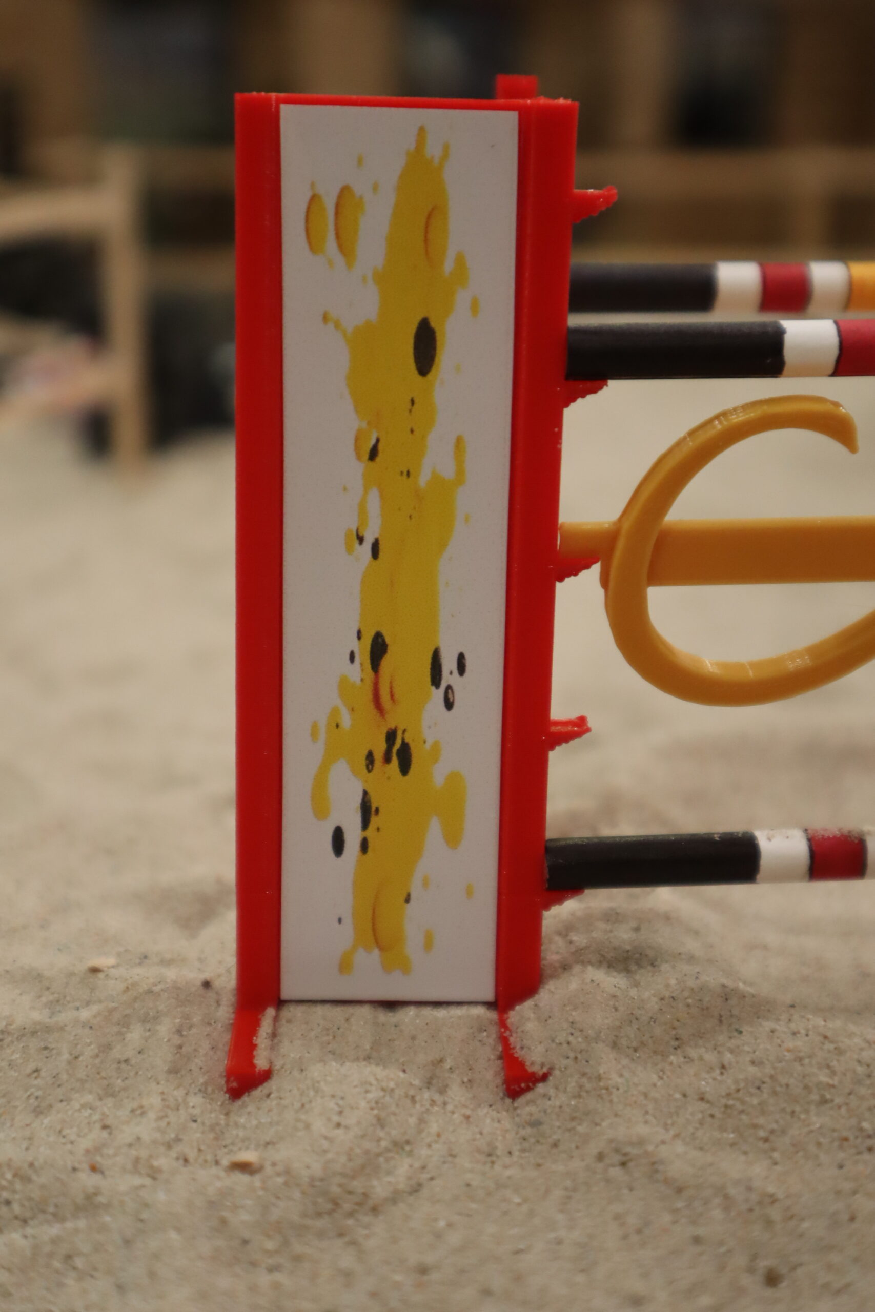 Oxer "CSO" jaune et rouge – Image 3