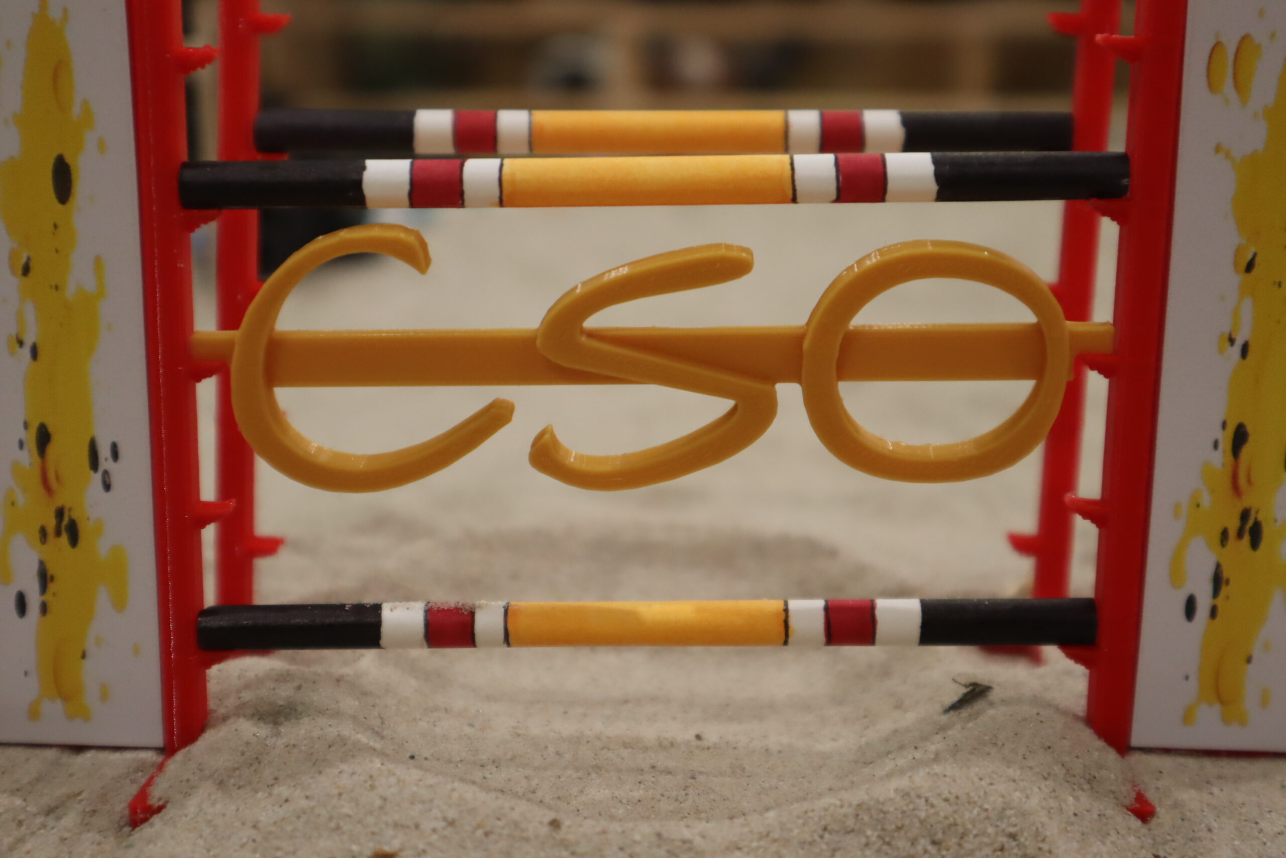 Oxer "CSO" jaune et rouge – Image 4