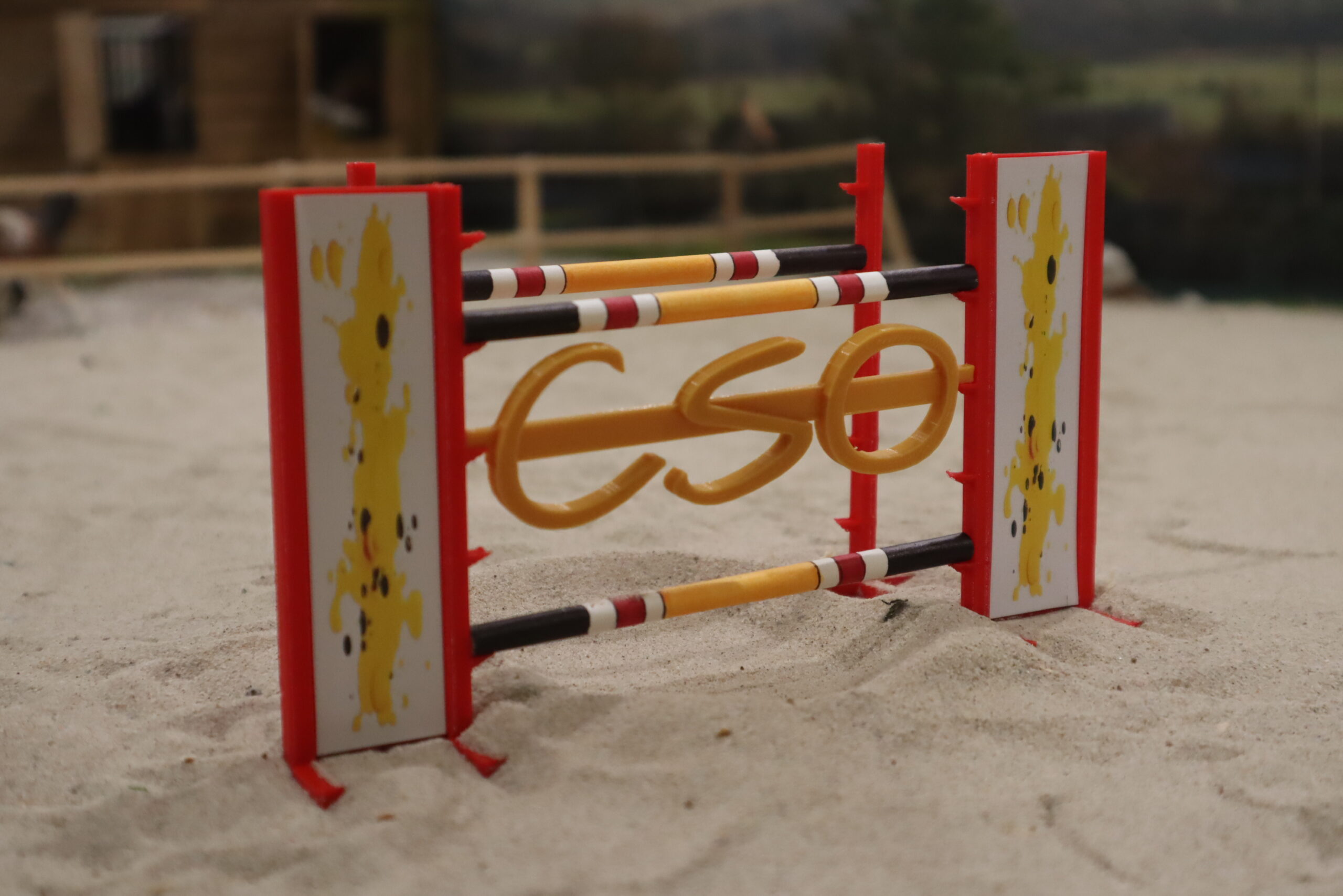 Oxer "CSO" jaune et rouge – Image 5