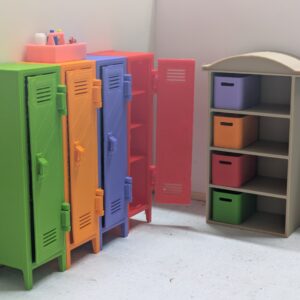 Lot Sellerie (4 casiers + meuble de rangement)